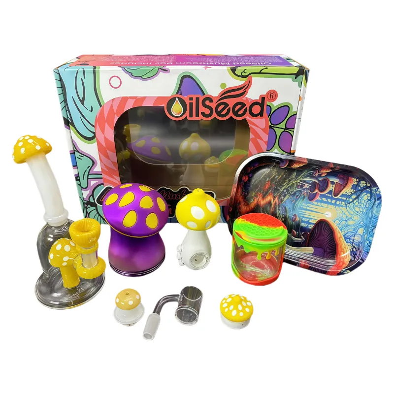 OilSeed Mushroom glass bong set - Image 6
