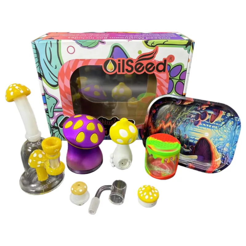 OilSeed Mushroom glass bong set - Image 3