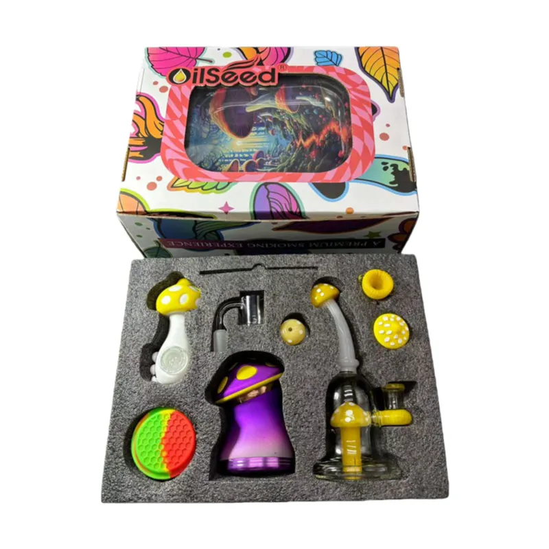 OilSeed Mushroom glass bong set - Image 4