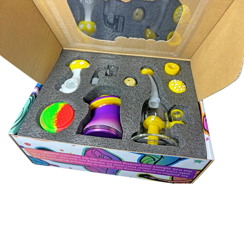 OilSeed Mushroom glass bong set - Image 2