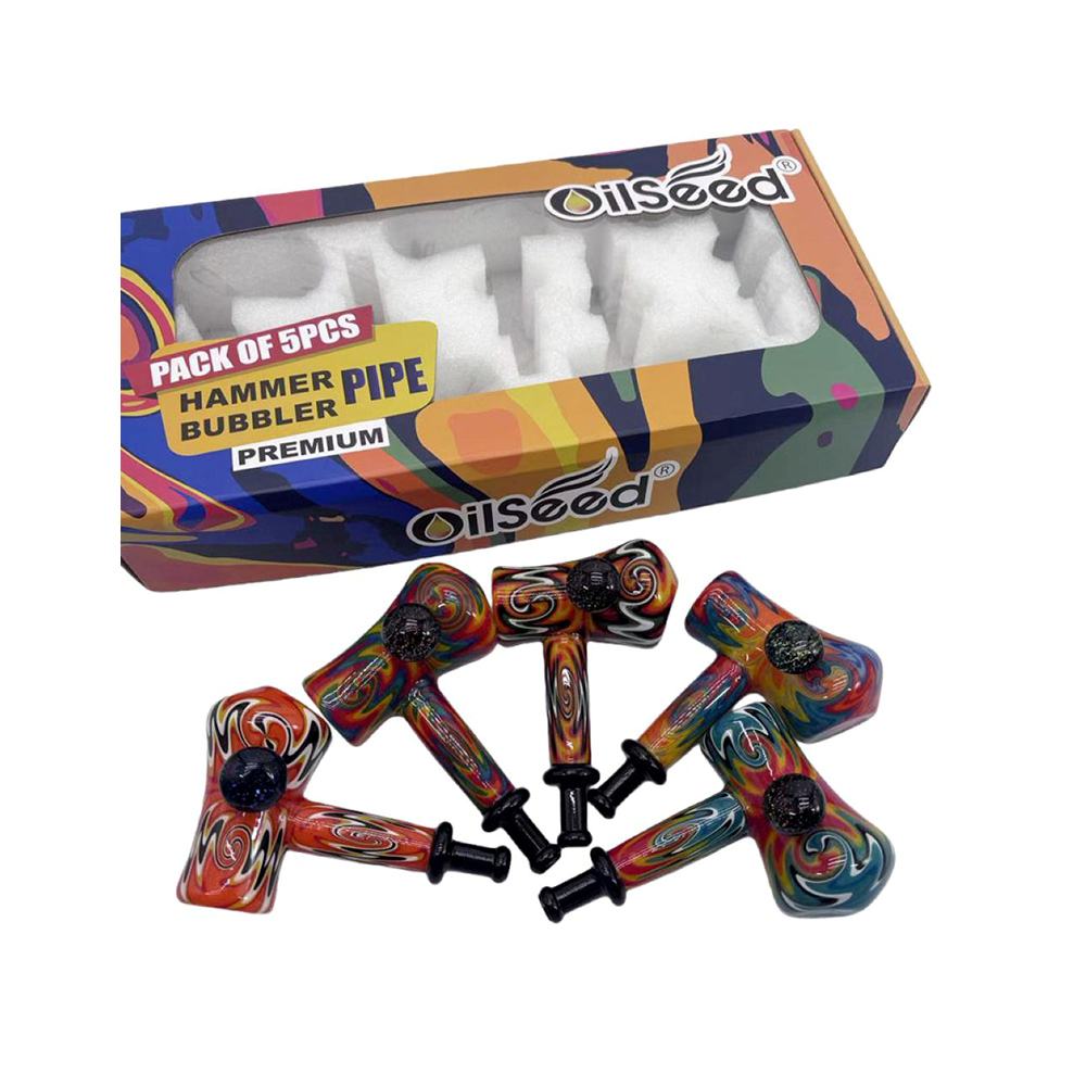 4.5″ Hammer Bubbler Hand Pipe – D008