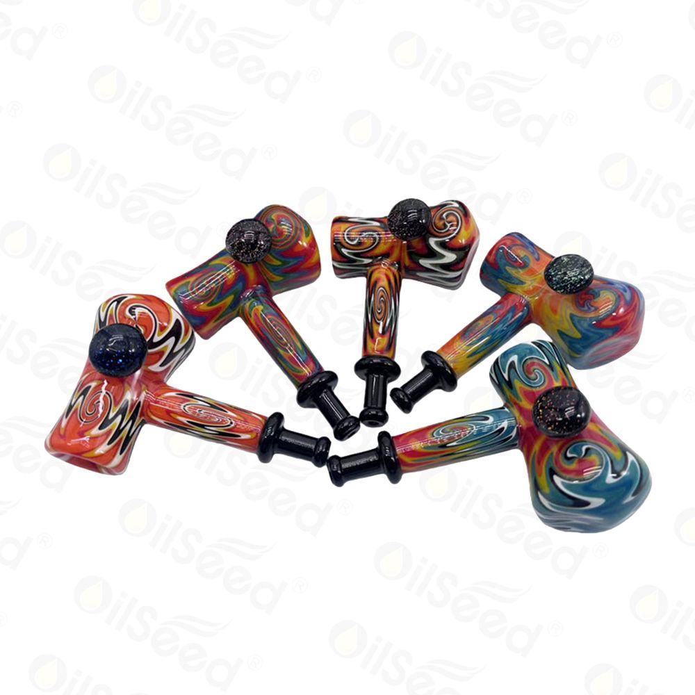 4.5″ Hammer Bubbler Hand Pipe – D008 - Image 2