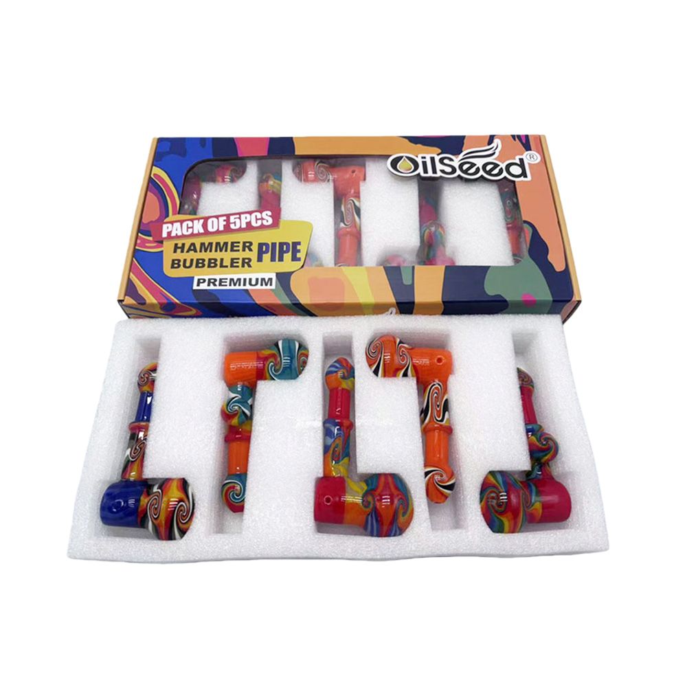 5.25″ Hammer Bubbler Pipe – D010