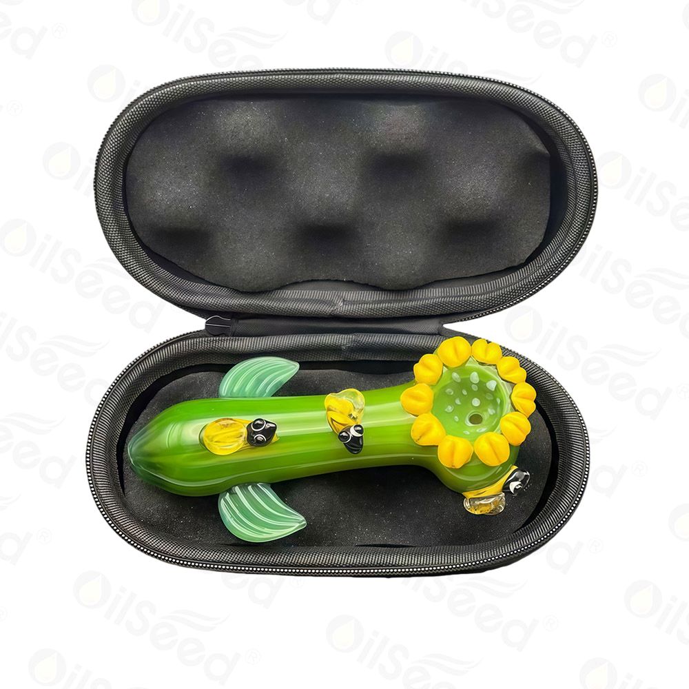 OilSeed Glass Pipe – D659 - Image 9
